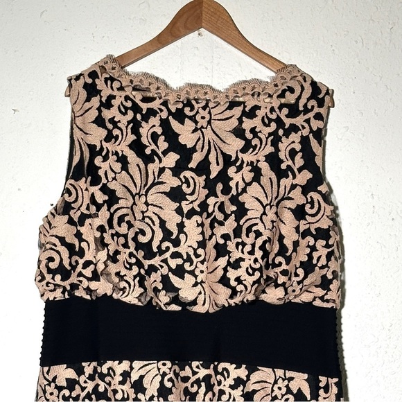 Tadashi Shoji Too Floral Lace Overlay Sleeveless Dress Size 20Q/2X Women - Picture 2 of 16